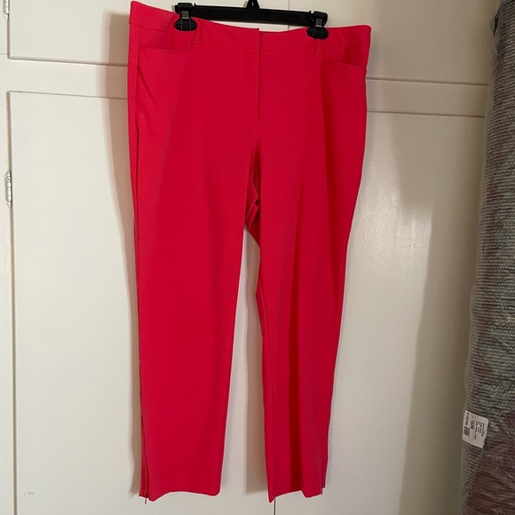 Pantalon Stretch Noir à Rayures New York & Co - Taille 10 Tall - Occasion Très Bon état
